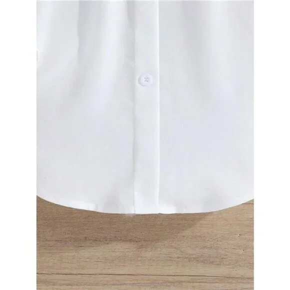 Long Sleeve Peplum Top and Pants Set - Picture 6 of 6